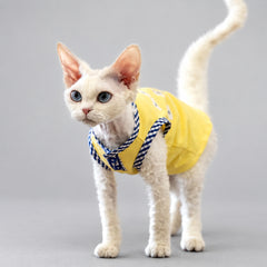 Handmade Yellow Cotton Cat Dress