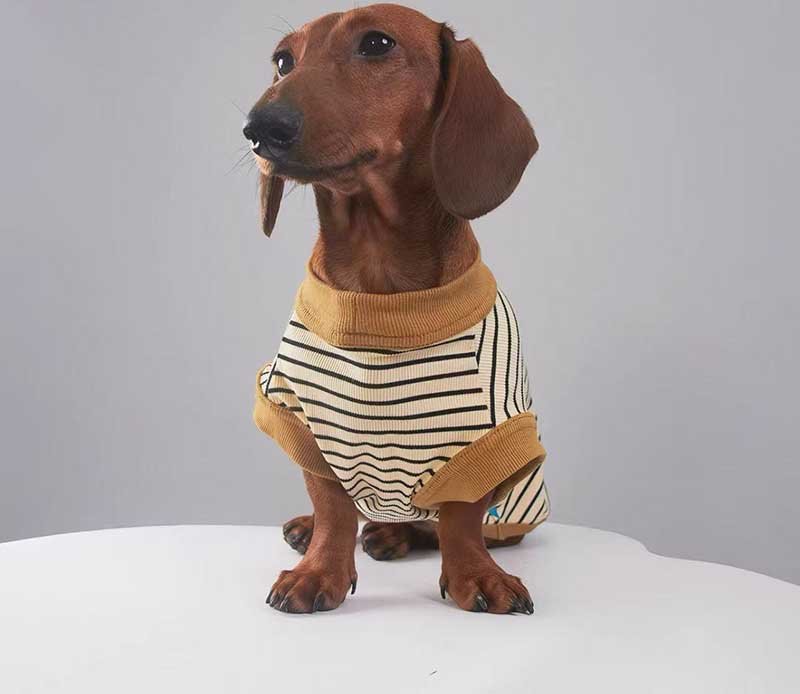 Striped Dog Shirt – Sleeveless Tank Top for Small Breeds
