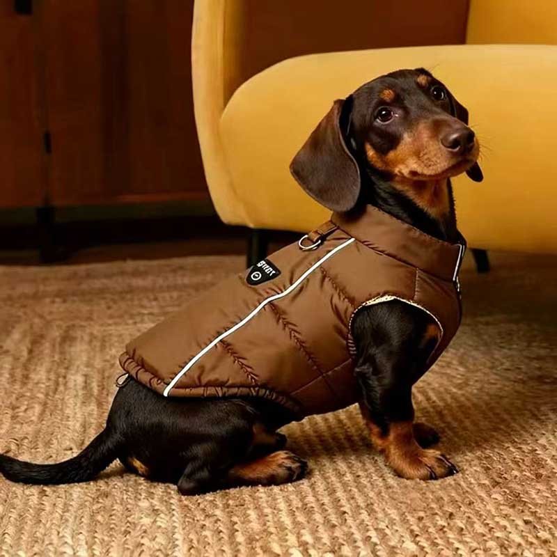 Small Dog Puffer Vest – Lightweight Down-Filled Windproof Winter Coat