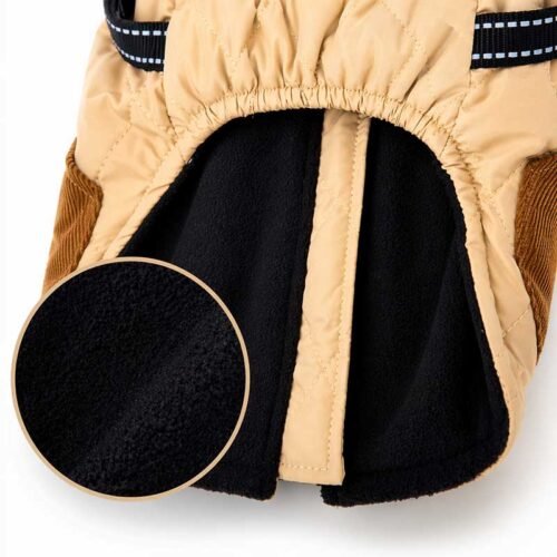 Dog Coat with Harness – Warm Fleece Vest for Small Dogs