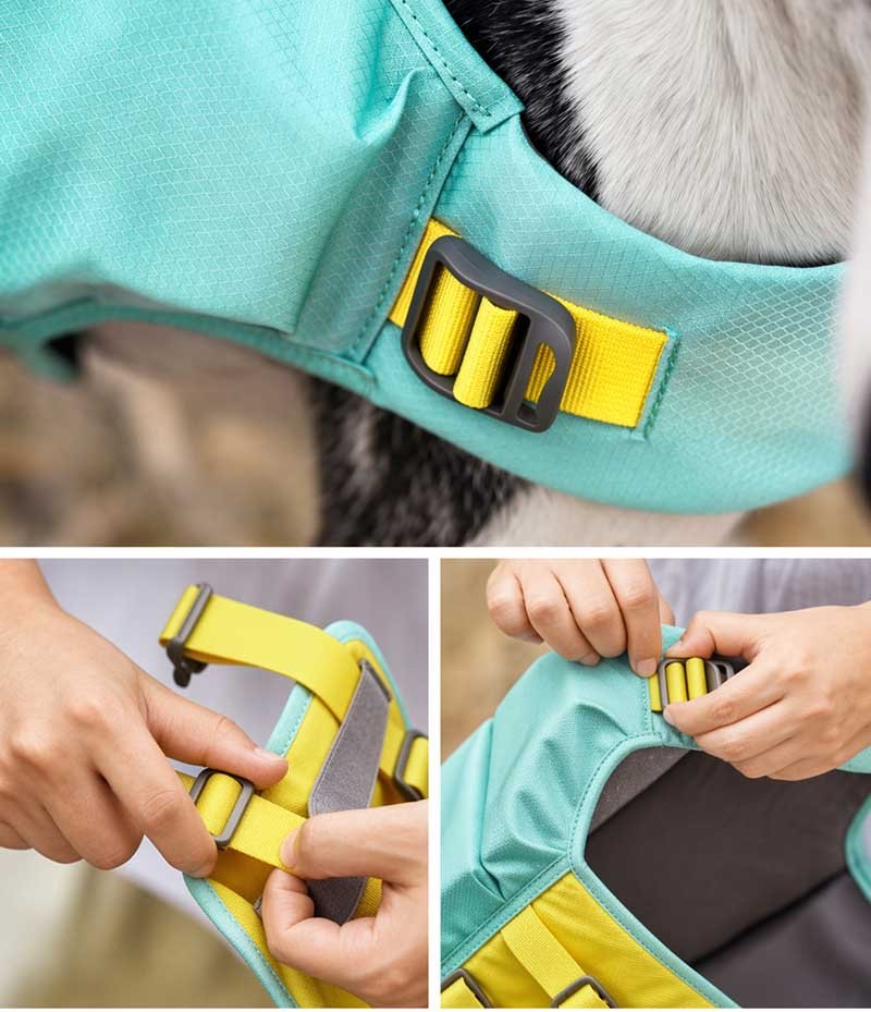 Dog Life Jacket – High Buoyancy Swimming Vest with Rescue Handle