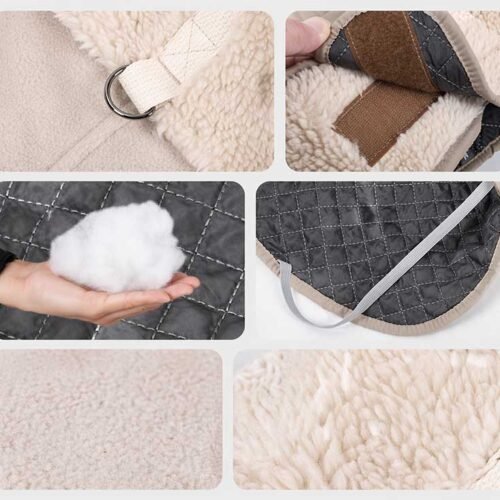 Sherpa Dog Coat – Luxury Suede-Effect Winter Vest for Medium & Large Dogs