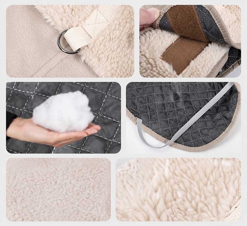 Sherpa Dog Coat – Luxury Suede-Effect Winter Vest for Medium & Large Dogs