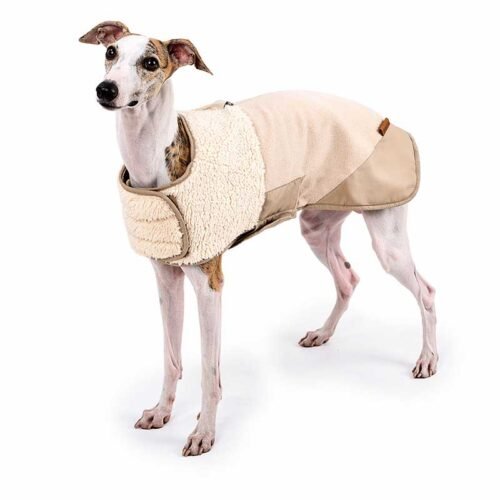 Sherpa Dog Coat – Luxury Suede-Effect Winter Vest for Medium & Large Dogs