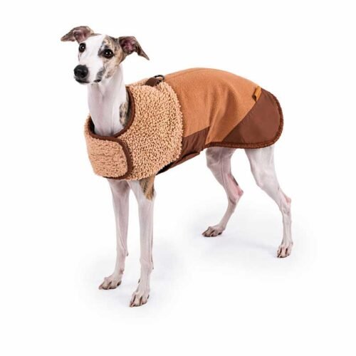 Sherpa Dog Coat – Luxury Suede-Effect Winter Vest for Medium & Large Dogs