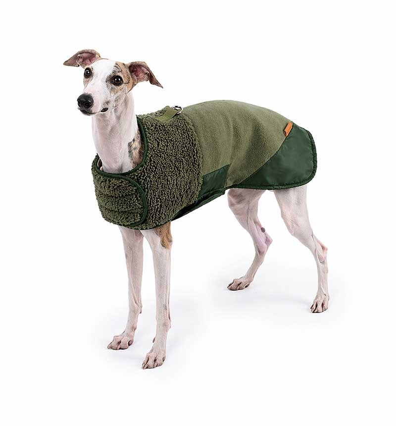 Sherpa Dog Coat – Luxury Suede-Effect Winter Vest for Medium & Large Dogs
