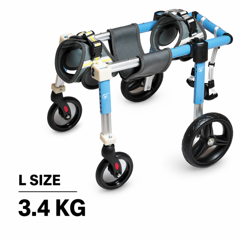 Dog Wheelchair – Four Wheel Mobility Cart for Disabled & Senior Dogs