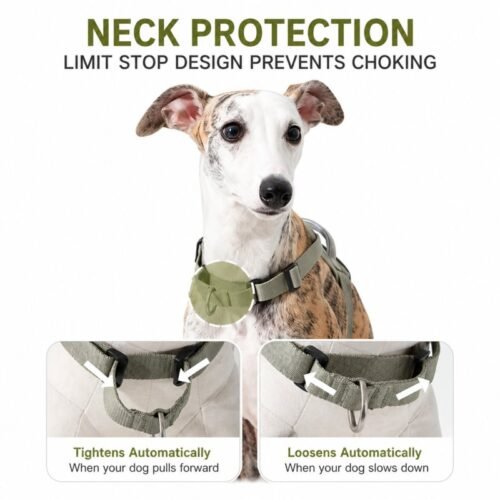 No Pull Dog Harness with Handle – Adjustable, Breathable, Quick-Release Pet Harness for Small Medium Large Dogs