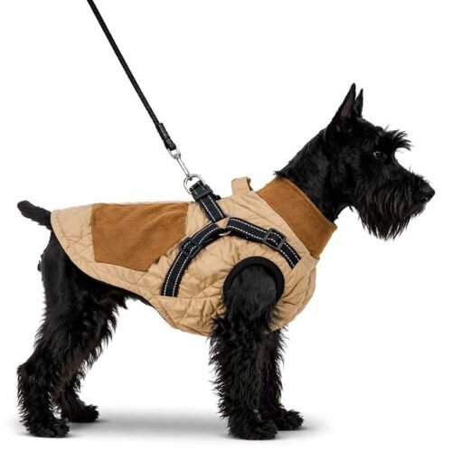 Dog Coat with Harness – Warm Fleece Vest for Small Dogs