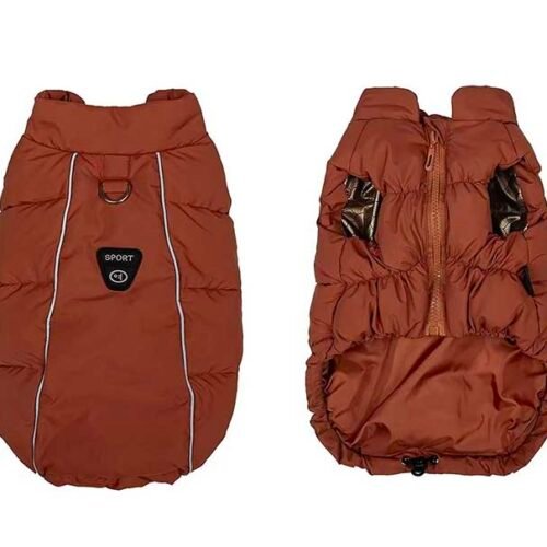 Small-Dog-Puffer-Vest-Red Small Dog Puffer Vest – Lightweight Down-Filled Windproof Winter Coat