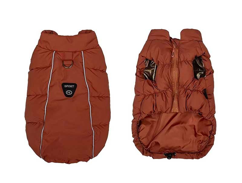 Small-Dog-Puffer-Vest-Red Small Dog Puffer Vest – Lightweight Down-Filled Windproof Winter Coat