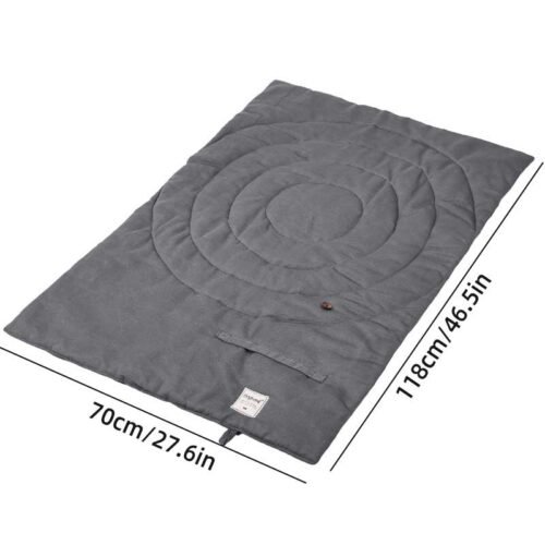 Waterproof-Dog-Mat-Gray Dog Travel Mat – Splash-Proof Foldable Blanket for Dogs & Cats