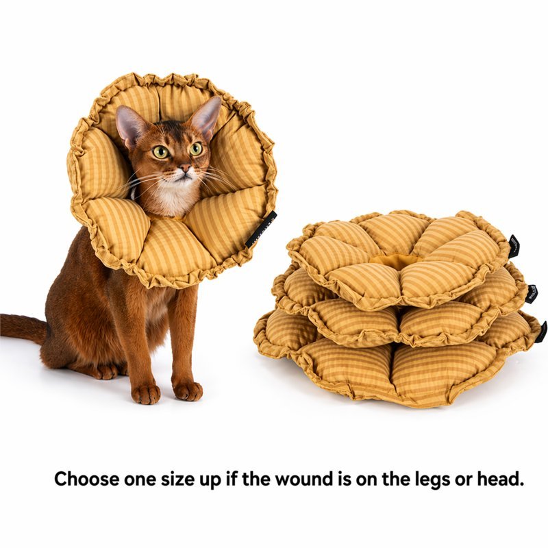Soft Cat Cone Collar – Flower E-Collar for Recovery After Surgery
