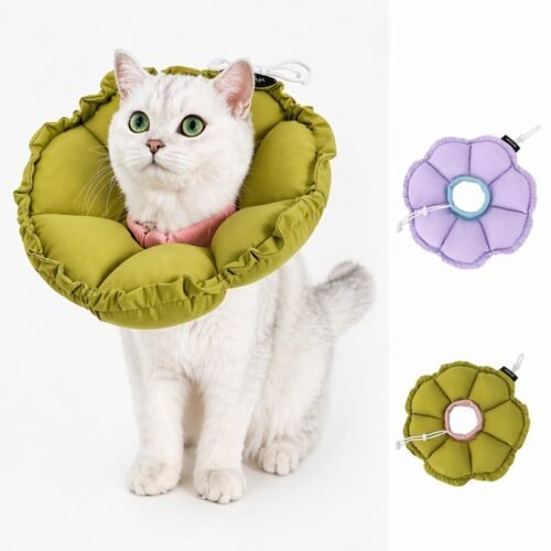 Pet Donut Collar – Soft Recovery E-Collar After Surgery for Cats & Dogs