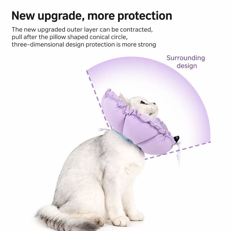 Pet Donut Collar – Soft Recovery E-Collar After Surgery for Cats & Dogs