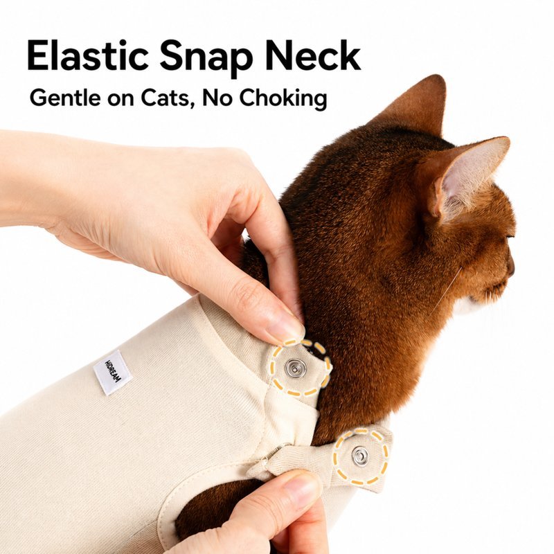 Cat Recovery Suit – Breathable Surgical Onesie After Spay & Abdominal Wound Car