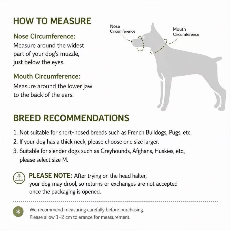 Humane Dog Muzzle for Medium & Large Dogs