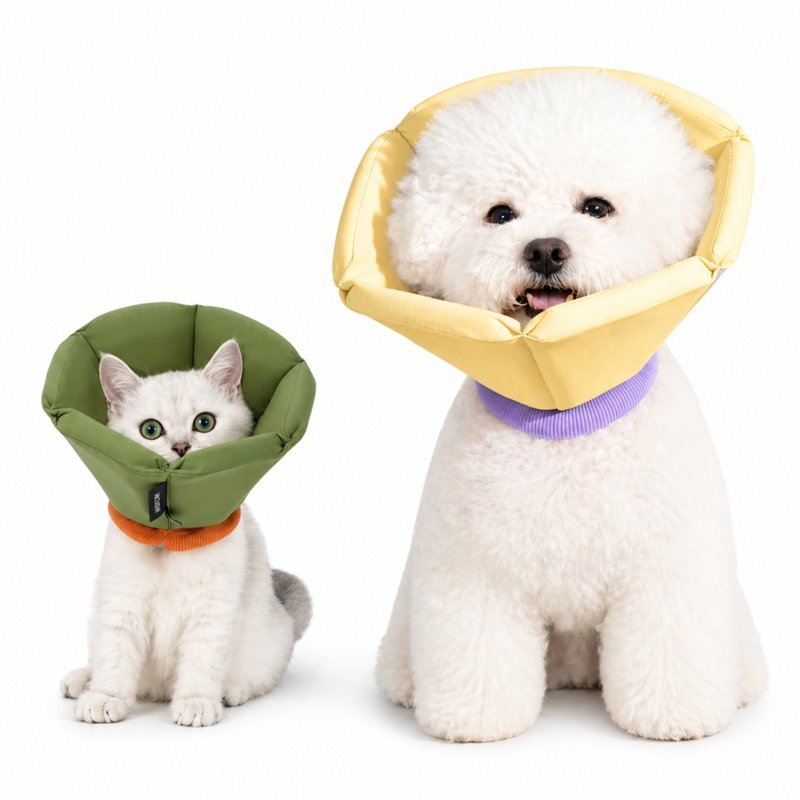 Dog Donut Collar – Soft Recovery E-Collar After Surgery for Dogs & Cats