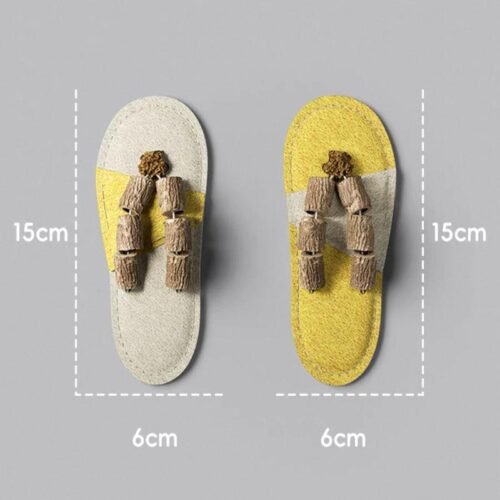 Loofah Cat Chew Toy – Slipper Shape Silvervine & Matatabi Dental Toy for Cats