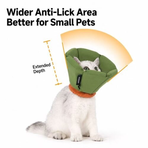 Dog Donut Collar – Soft Recovery E-Collar After Surgery for Dogs & Cats