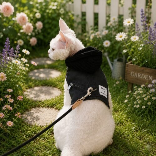 Escape Proof Cat Harness and Leash Set – Soft Breathable No-Pull Adjustable Vest for Kittens