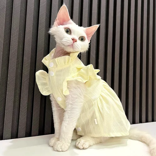 Lightweight Sphynx Cat Dress – Soft Clothes for Hairless Cats