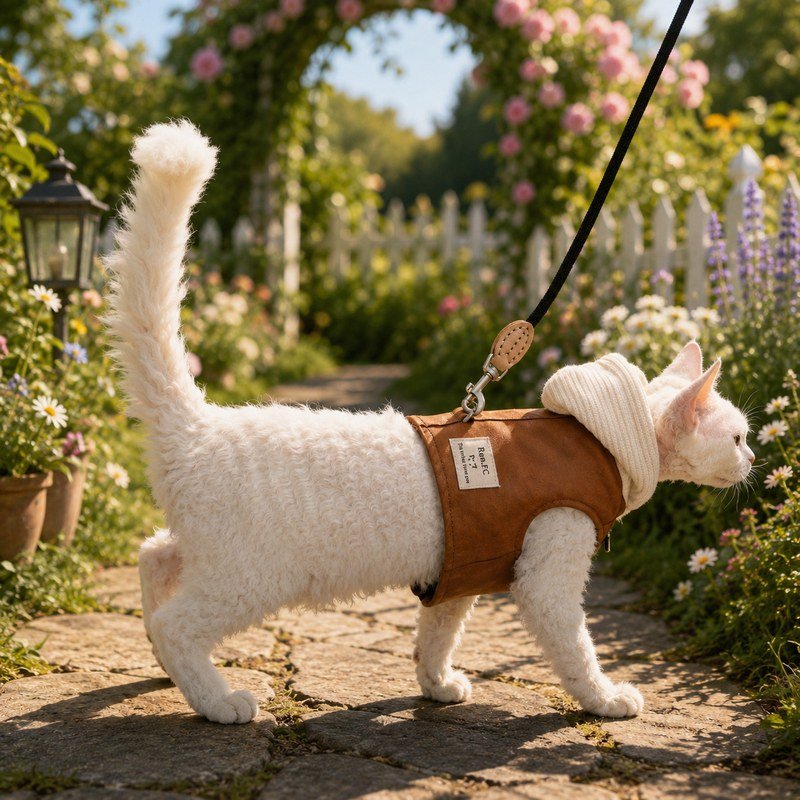 Escape Proof Cat Harness and Leash Set – Soft Breathable No-Pull Adjustable Vest for Kittens
