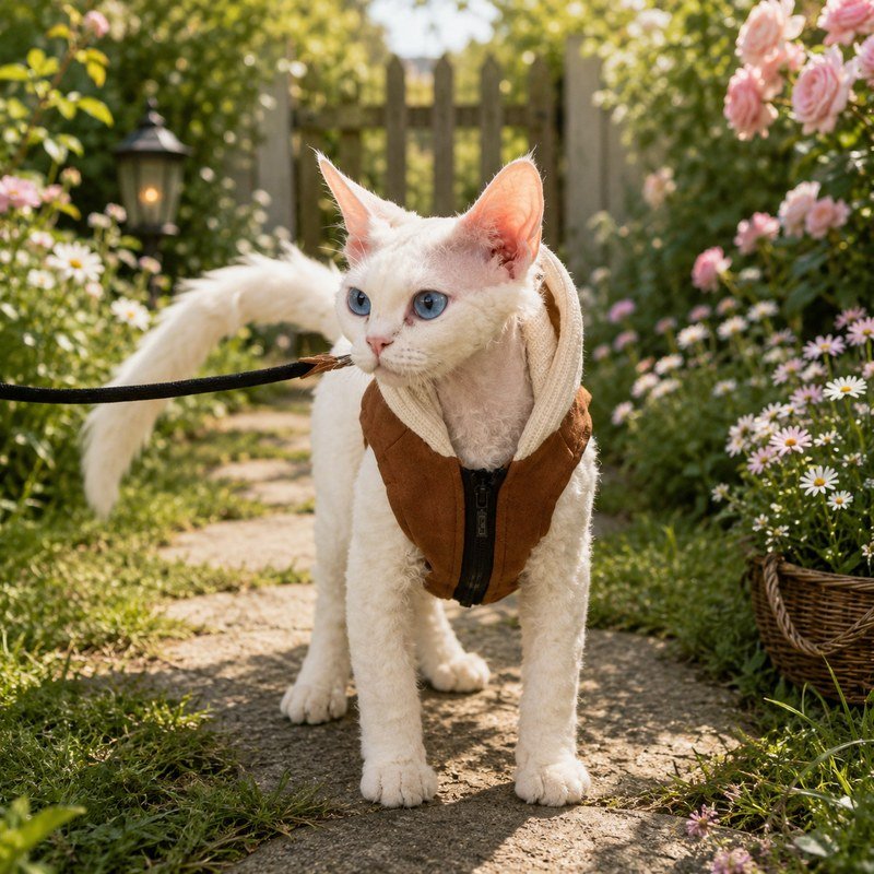 Escape Proof Cat Harness and Leash Set – Soft Breathable No-Pull Adjustable Vest for Kittens