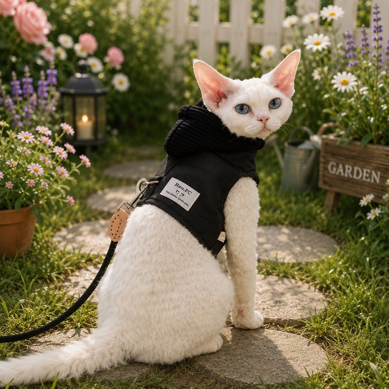 Escape Proof Cat Harness and Leash Set – Soft Breathable No-Pull Adjustable Vest for Kittens