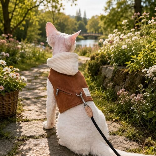 Escape Proof Cat Harness and Leash Set – Soft Breathable No-Pull Adjustable Vest for Kittens