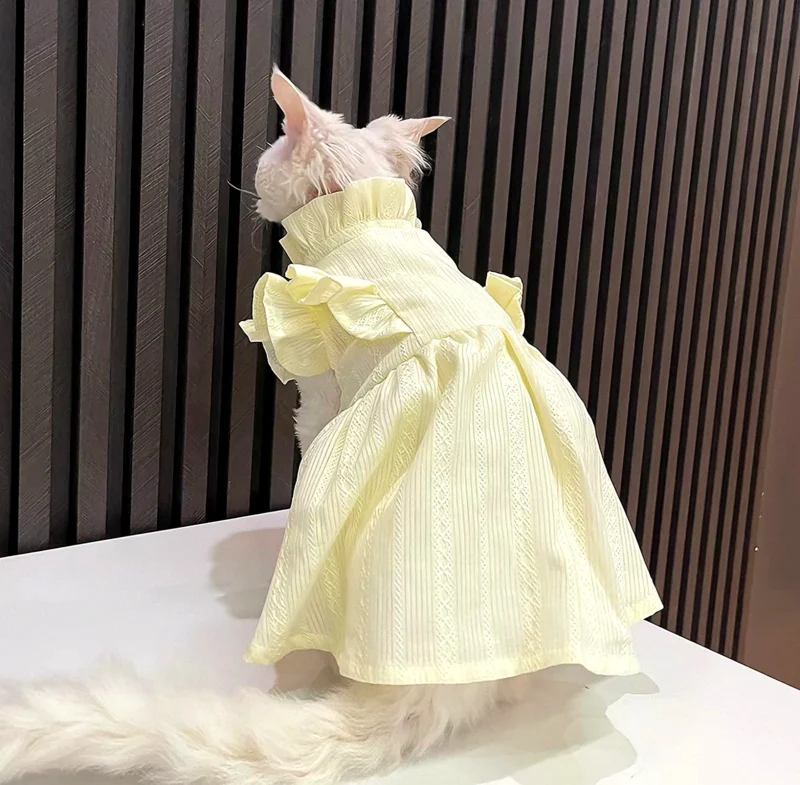 Lightweight Sphynx Cat Dress – Soft Clothes for Hairless Cats