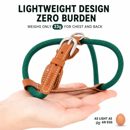 cat-harness-lightweight-design Escape Proof Cat Harness and Leash Set – Lightweight Adjustable Walking Harness for Cats