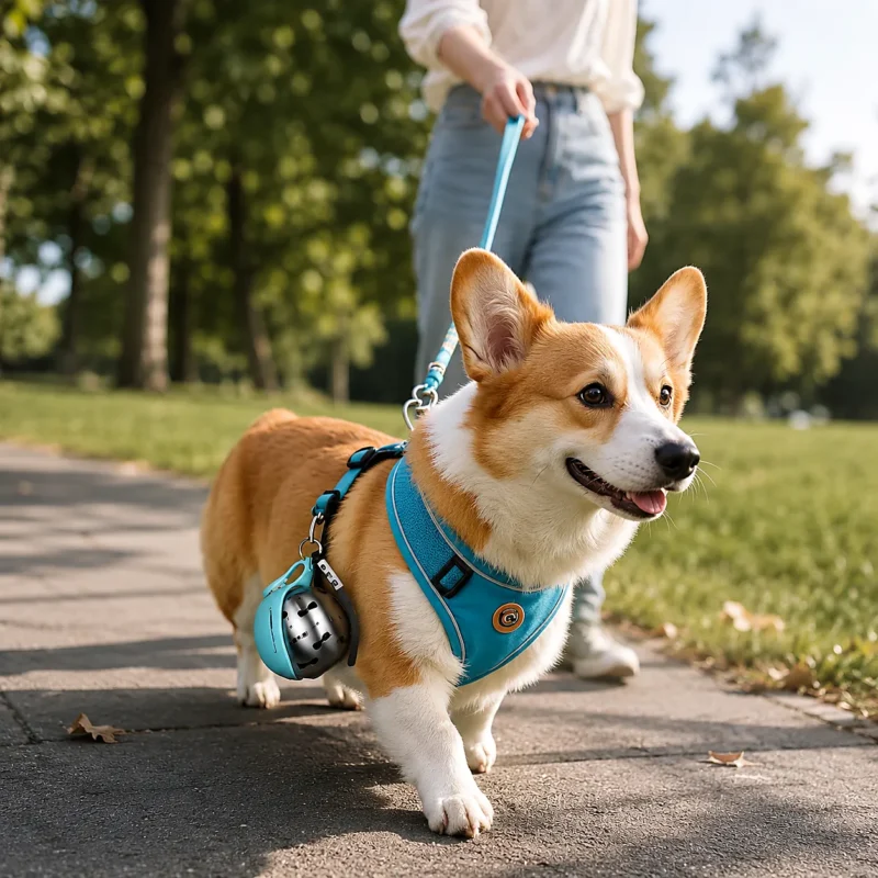 Portable Dog Water Bottle with Foldable Bowl