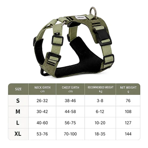 No Pull Dog Harness Set | Escape-Proof Adjustable Dog Harness