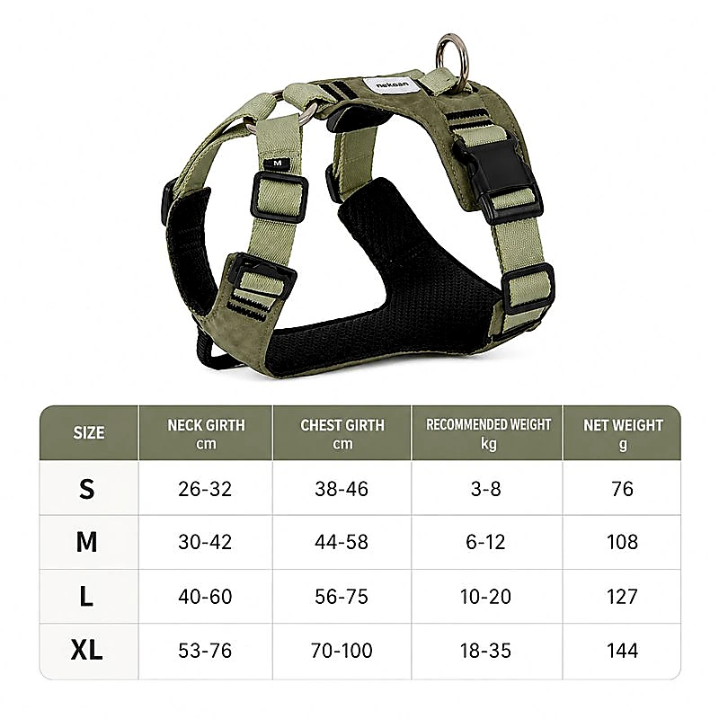No Pull Dog Harness Set | Escape-Proof Adjustable Dog Harness