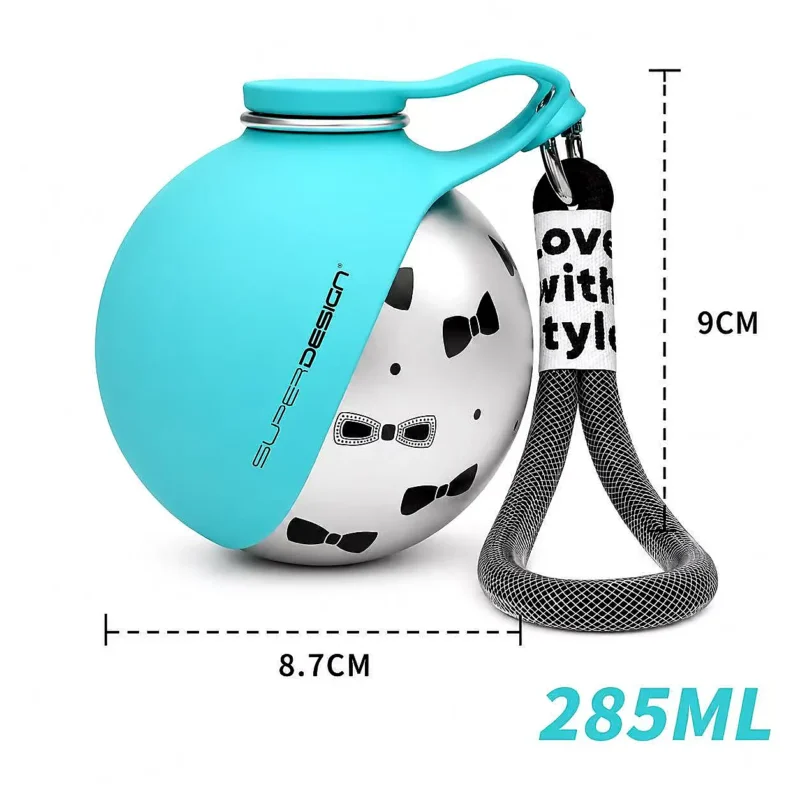 Portable Dog Water Bottle with Foldable Bowl