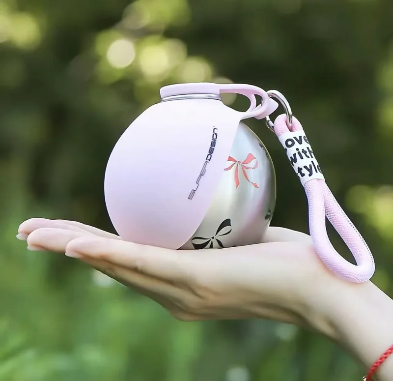 Portable Dog Water Bottle with Foldable Bowl