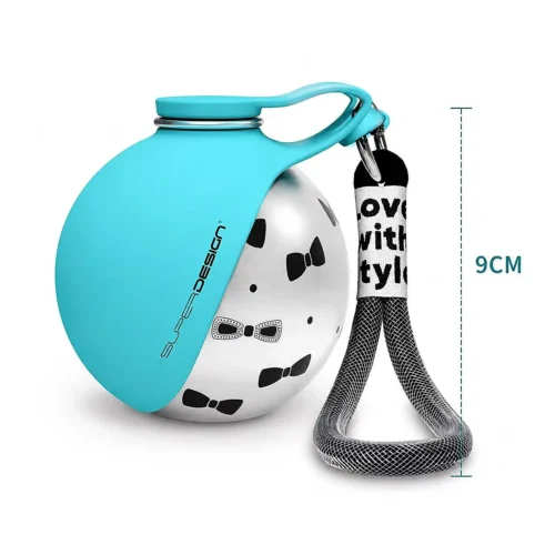 Portable Dog Water Bottle with Foldable Bowl