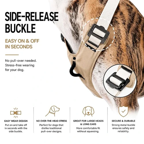 side-release-buckle-dog-harness No Pull Dog Harness Set | Escape-Proof Adjustable Dog Harness